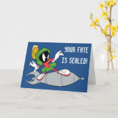 MARVIN DER MARTIAN™ Reitrakete Karte (Gelbe Blume)