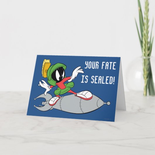 MARVIN DER MARTIAN™ Reitrakete Karte (Vorderseite)