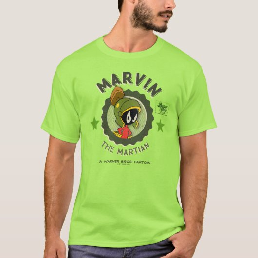 MARVIN DER MARTIAN™ Retro-Lobby-Card T-Shirt (Vorderseite)