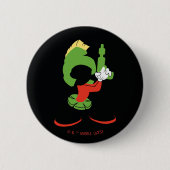 MARVIN DIE MARTIAN™-Silhouette mit Raygun Button (Vorderseite)