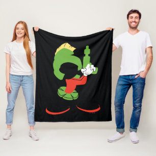 MARVIN DIE MARTIAN™-Silhouette mit Raygun Fleecedecke