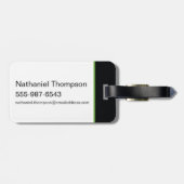 MARVIN DIE MARTIAN™-Silhouette mit Raygun Gepäckanhänger (Rückseite horizontal)