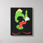 MARVIN DIE MARTIAN™-Silhouette mit Raygun Leinwanddruck (Vorderseite)