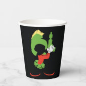 MARVIN DIE MARTIAN™-Silhouette mit Raygun Pappbecher (Vorderseite)