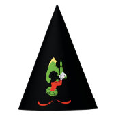 MARVIN DIE MARTIAN™-Silhouette mit Raygun Partyhütchen (Vorderseite)