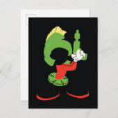 MARVIN DIE MARTIAN™-Silhouette mit Raygun Postkarte (Vorne/Hinten)