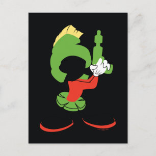 MARVIN DIE MARTIAN™-Silhouette mit Raygun Postkarte