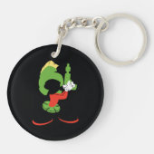 MARVIN DIE MARTIAN™-Silhouette mit Raygun Schlüsselanhänger (Rückseite)