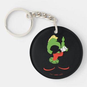 MARVIN DIE MARTIAN™-Silhouette mit Raygun Schlüsselanhänger