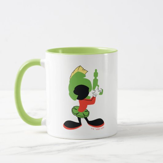MARVIN DIE MARTIAN™-Silhouette mit Raygun Tasse (Links)