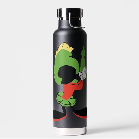 MARVIN DIE MARTIAN™-Silhouette mit Raygun Trinkflasche (Links)
