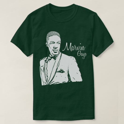 Marvin Gaye young White Vintag T-Shirt (Design vorne)