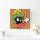 MARVIN MARTIAN™ mit Laser fertig Quadratische Wanduhr (Zuhause)