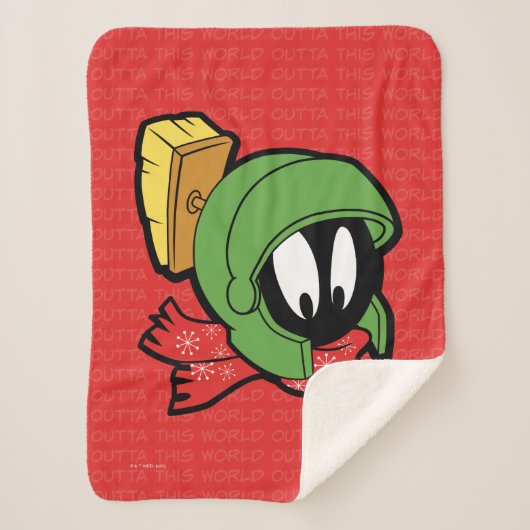 MARVIN MARTIAN™ "Outta This World" Holiday Sherpadecke (Vorderseite)