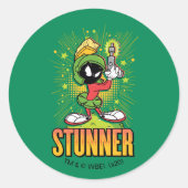 MARVIN MARTIAN™ - Stunner Runder Aufkleber (Vorderseite)