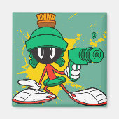 Marvin mit Waffe Magnet (Vorne)