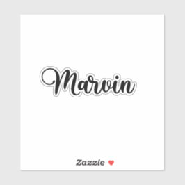 Marvin Name - Handgeschriebene Kalligrafie Aufkleber
