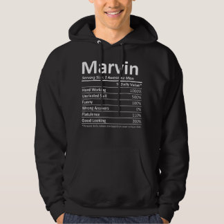 MARVIN Nutrition Funny Geburtstag Personalisierter Hoodie