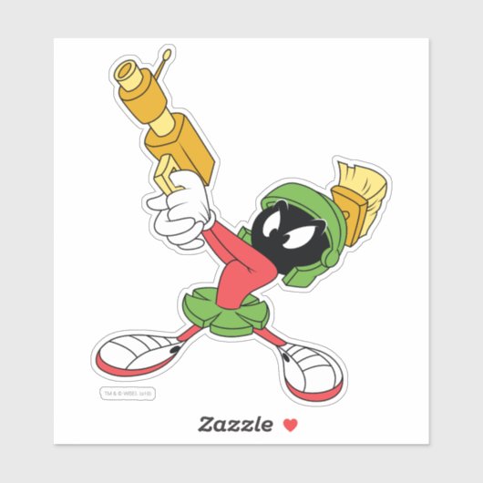 MARVIN THE MARTIAN™ Aiming Laser Aufkleber (Blatt)