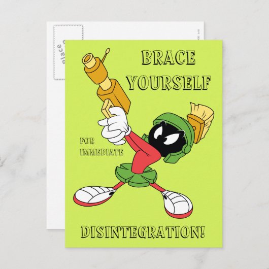 MARVIN THE MARTIAN™ Aiming Laser Postkarte (Vorne/Hinten)