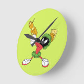 MARVIN THE MARTIAN™ Aiming Laser Runde Wanduhr (Winkel)