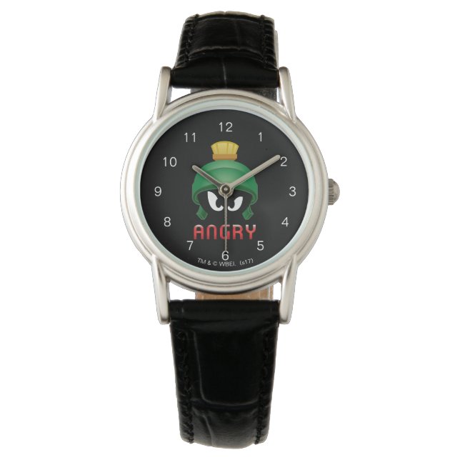 MARVIN THE MARTIAN™ Angry Emoji Armbanduhr (Vorderseite)