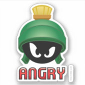 MARVIN THE MARTIAN™ Angry Emoji Aufkleber (Vorderseite)