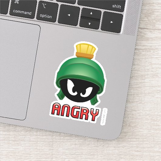 MARVIN THE MARTIAN™ Angry Emoji Aufkleber (Detail)