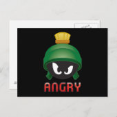 MARVIN THE MARTIAN™ Angry Emoji Postkarte (Vorne/Hinten)