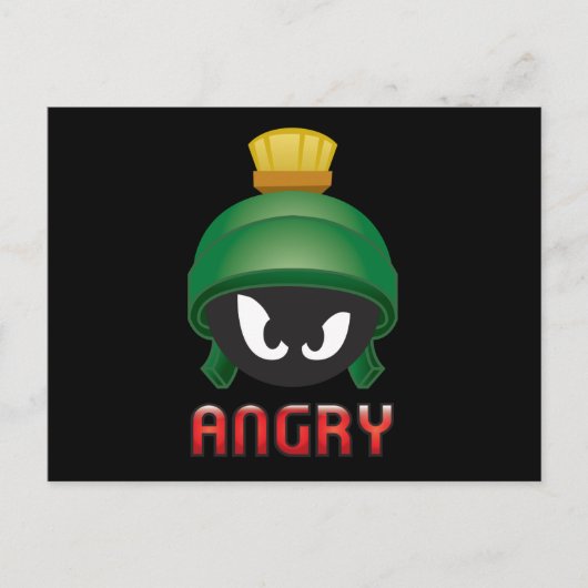 MARVIN THE MARTIAN™ Angry Emoji Postkarte (Vorderseite)