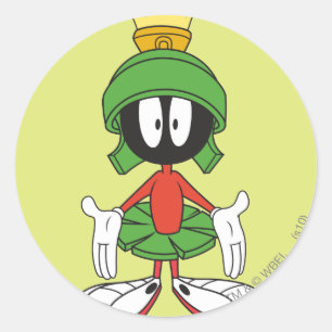 MARVIN THE MARTIAN™ Arms Open Runder Aufkleber