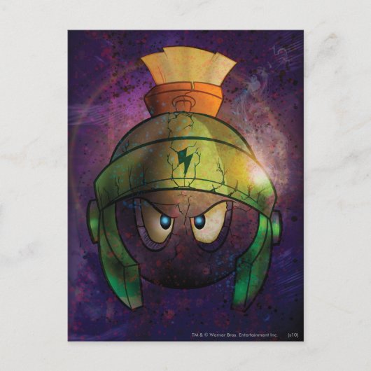 MARVIN THE MARTIAN™ Battle Hardened Postkarte (Vorderseite)