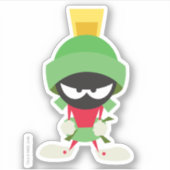 MARVIN THE MARTIAN™ bereit zum Angriff Aufkleber (Vorderseite)