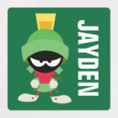 MARVIN THE MARTIAN™ bereit zum Angriff | Name hinz Etiketten (Design 2)