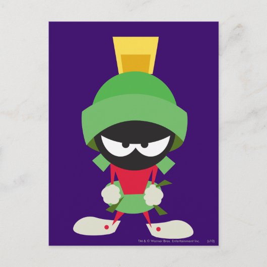 MARVIN THE MARTIAN™ bereit zum Angriff Postkarte (Vorderseite)