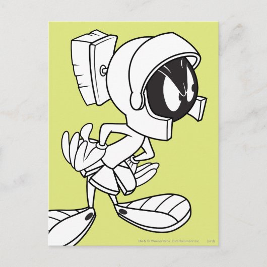 MARVIN THE MARTIAN™ Blickweg Postkarte (Vorderseite)