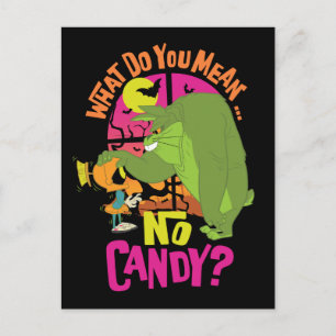 MARVIN THE MARTIAN™ & BUGS BUNNY™ "No Candy" Einladungspostkarte