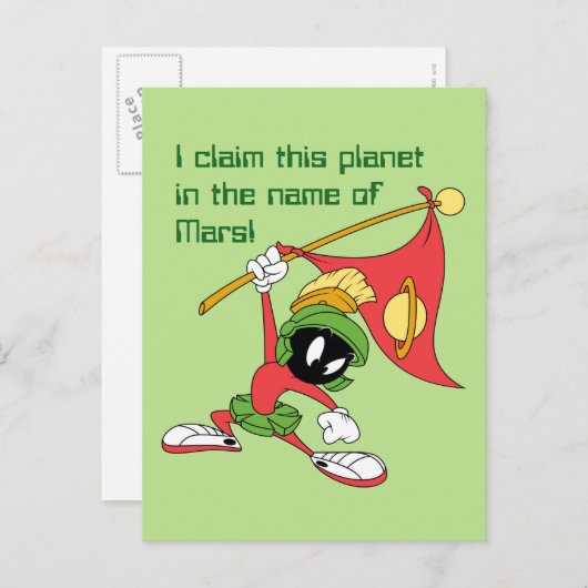 MARVIN THE MARTIAN™ Claiming Planet Postkarte (Vorne/Hinten)