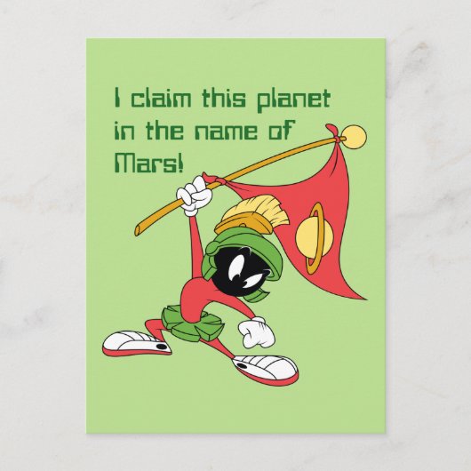 MARVIN THE MARTIAN™ Claiming Planet Postkarte (Vorderseite)