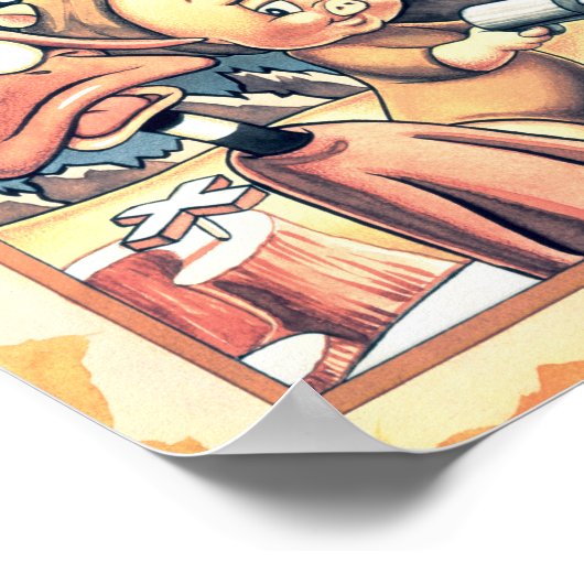 MARVIN THE MARTIAN™, DAFFY DUCK™ und Porky Pig Poster (Ecke)