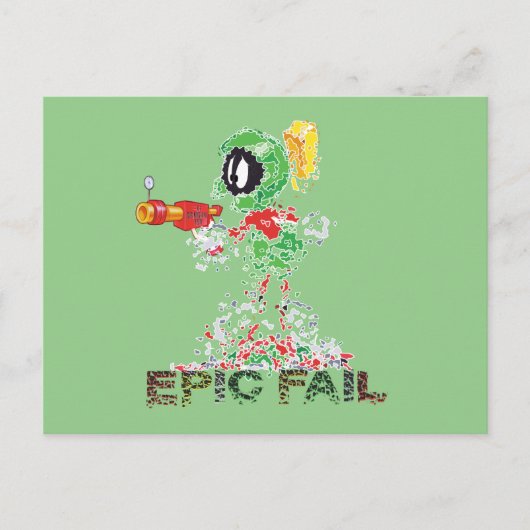 MARVIN THE MARTIAN™ Epic Versagte Postkarte (Vorderseite)
