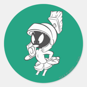 MARVIN THE MARTIAN™ expressive Runder Aufkleber