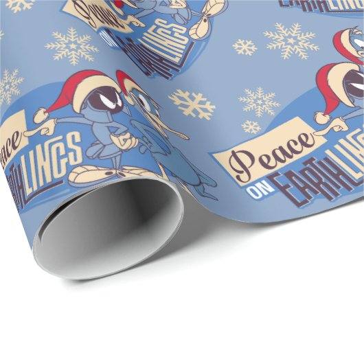 MARVIN THE MARTIAN™ - Frieden auf den Erdlingen Geschenkpapier (Rolleneckpunkt)