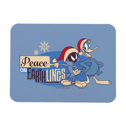 MARVIN THE MARTIAN™ - Frieden auf den Erdlingen Magnet (Horizontal)