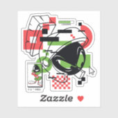 MARVIN THE MARTIAN™ Glitch Aufkleber (Blatt)