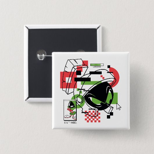 MARVIN THE MARTIAN™ Glitch Button (Vorne & Hinten)