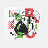 MARVIN THE MARTIAN™ Glitch Fleecedecke (Vorderseite (Horizontal))