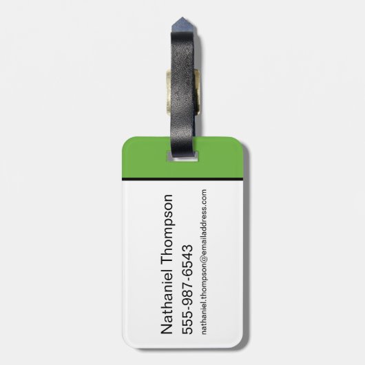 MARVIN THE MARTIAN™ Glitch Gepäckanhänger (Rückseite vertikal)