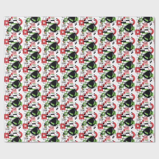 MARVIN THE MARTIAN™ Glitch Geschenkpapier (Flach)