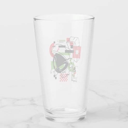 MARVIN THE MARTIAN™ Glitch Glas (Rückseite)